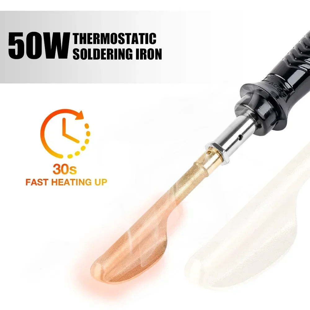 Professioneller Kunststoff-Reparatur-Lötkolben 220V/110V für Autostoßstangen & Beschädigten Kunststoff, Temperatur Einstellbar, Inklusive PP/PE/ABS/PVC-Lötungsmittel – Detail 1