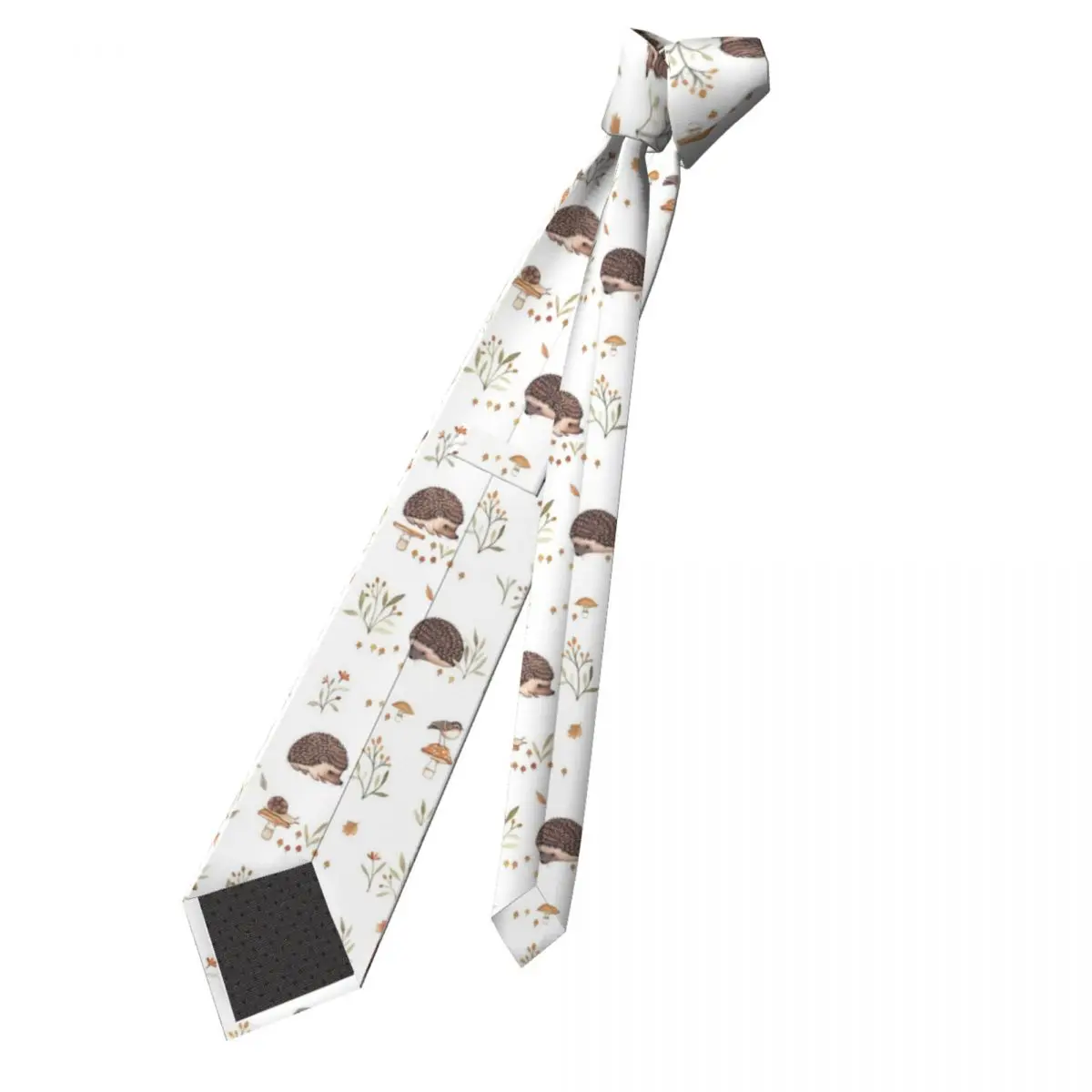 Hedgehog Necktie Men Skinny Polyester 8 cm Narrow Cute Animal Neck Ties for Men Accessories Cravat Gift