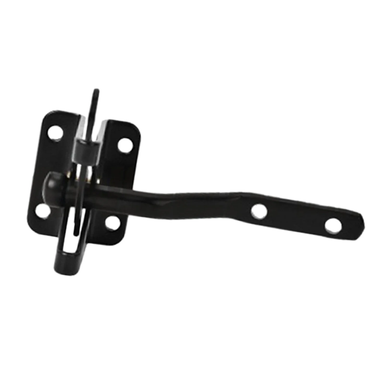 Auto Gate Latch Fittings Black Catch Garden Yard Door Lock Comes With Screws High Quality Powder Coated Finish 144mm
