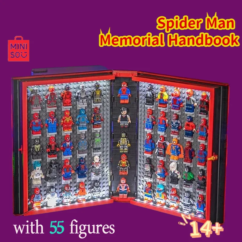2025 عيد الميلاد الترويج مارفل ستار لورد سبايدرمان بنة كتاب 55 أنماط من نموذج لجسم ألعاب مكعبات البناء الهدايا