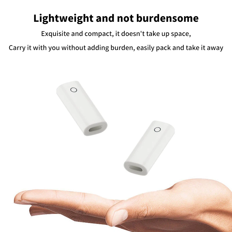 1:1 Original Touch Screen Stylus Charging Head Conversion Head From Lighting Female To Lighting Female Suitable For Apple Pencil