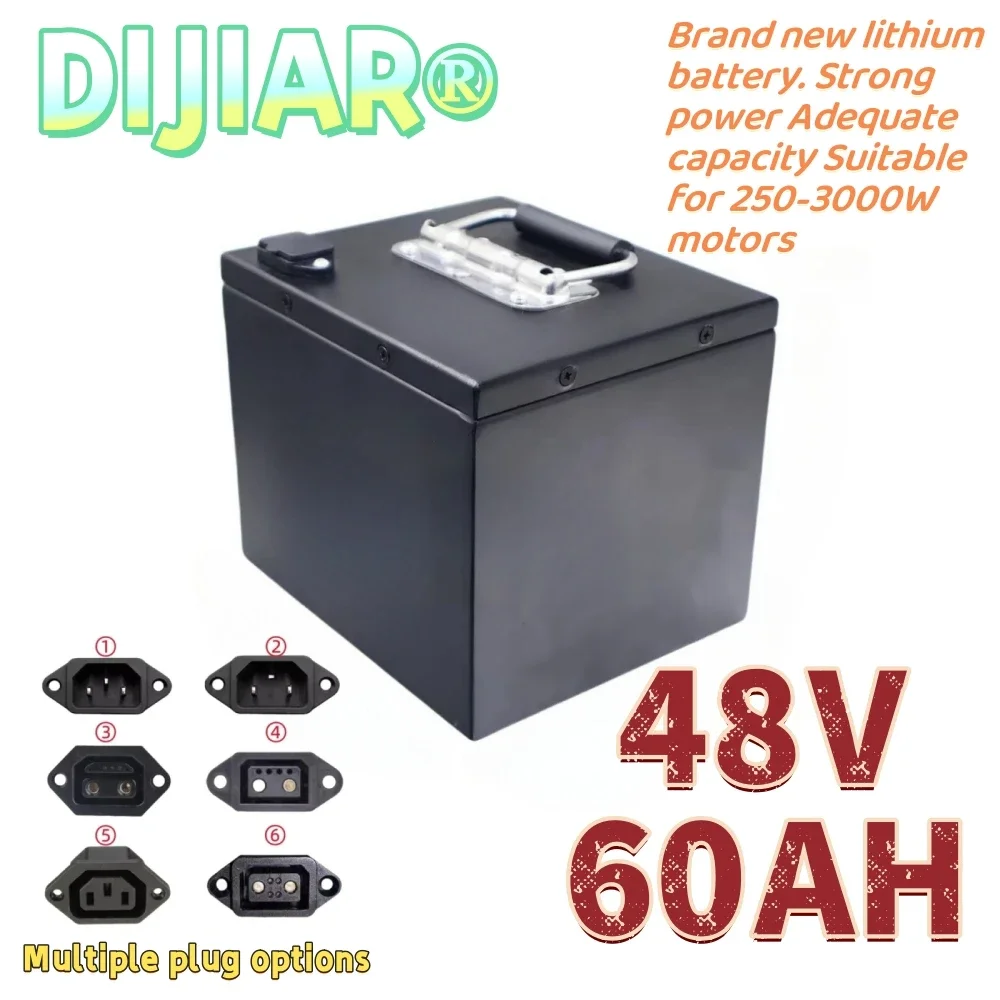 

Air express delivery, 48V60AH, 18650 lithium battery, sufficient capacity, strong power, metal shell, suitable for 250-3000W