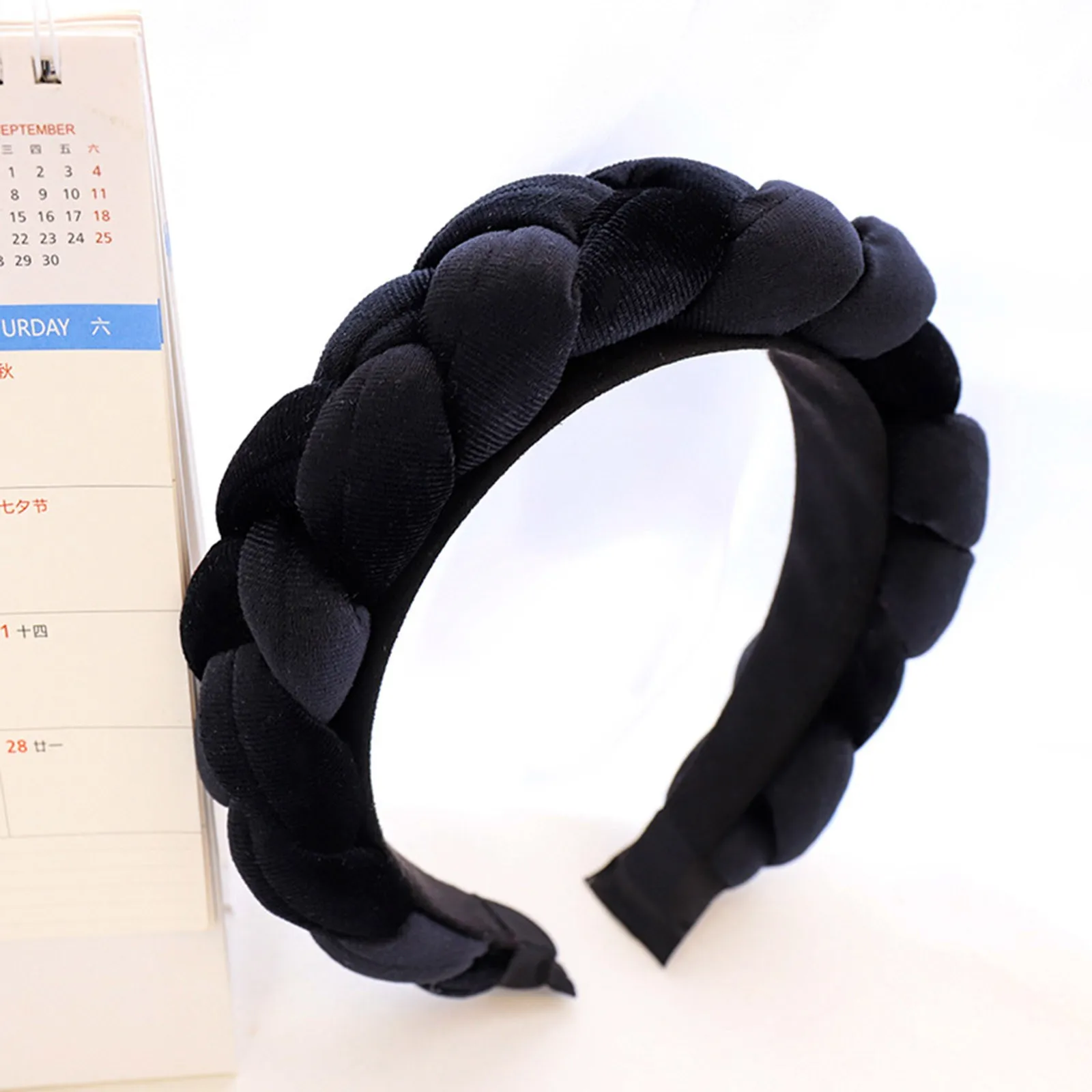 

New Hair Band Ethnic Braid Braid Headwear Handmade Flannel Head Band Stretch Headbands for Men Headbands for Hair Women