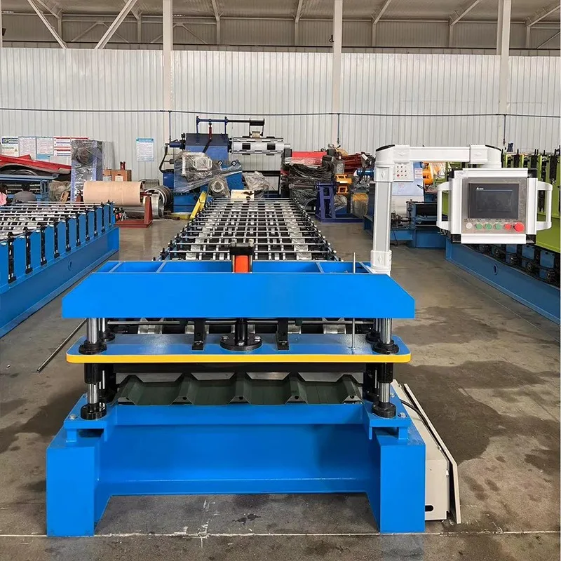 Automatic Color Steel Roofing Sheet Forming Machine IBR Sheet Tile Roll Former Factory Sales Gear Cold Forming