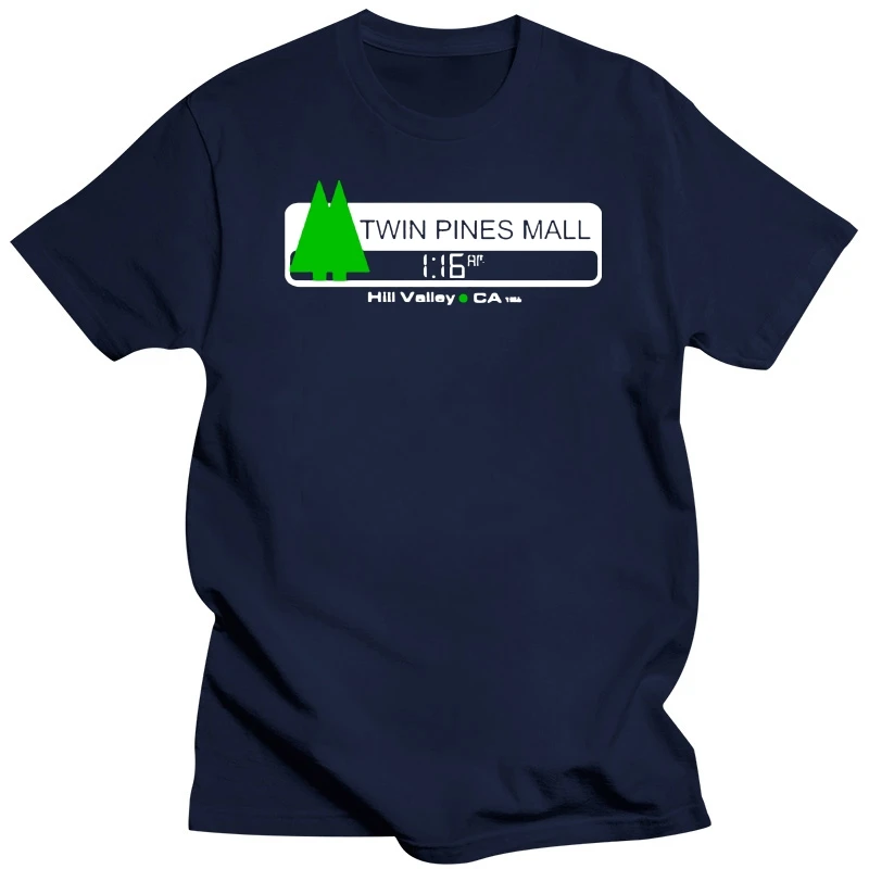 Twin Pine Malls  Back To Future Marty mcfly 80s TShirt Retro T-Shirt Logo BTTF