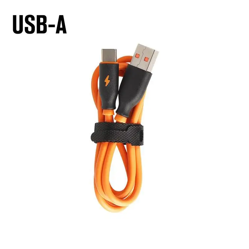 Kabel USB-A ZGCINE do kabla USB-C ZG-V99 V160 V50, pomarańczowy kabel o mocy 60 W.