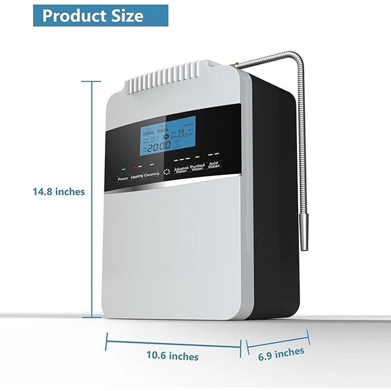 Kangen Water Alkaline PH Water المؤين فلتر مياه الهيدروجين مع 8 أطباق pH 2.5-11.2 مياه قلوية وحمضية #2