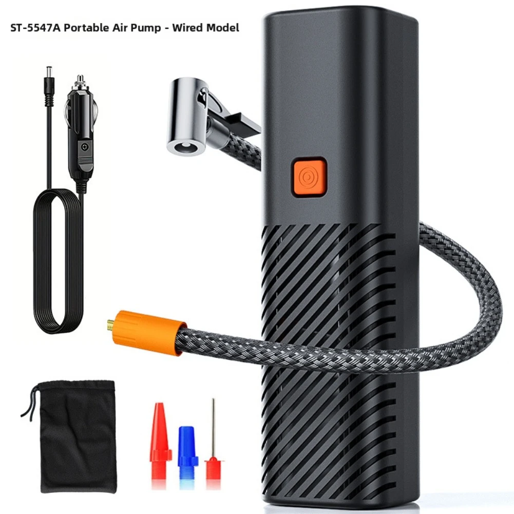 

1 комплект, автомобильный воздушный насос, портативный электрический высокого давления, мощный автомобильный насос для накачивания шин, аксессуары, подходящие для большинства автомобилей