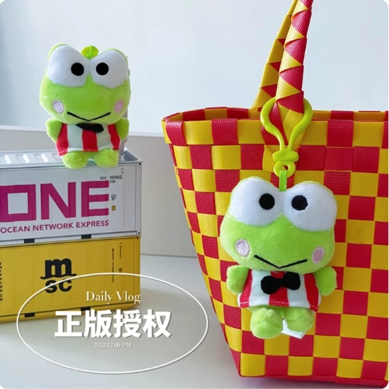 Schattige Big-Eyed Kikker Knuffel Hanger Japanse Populaire Cartoon Stijl Zachte Tas Hangende Decoratie Sleutelhanger Zoet Vakantiecadeau