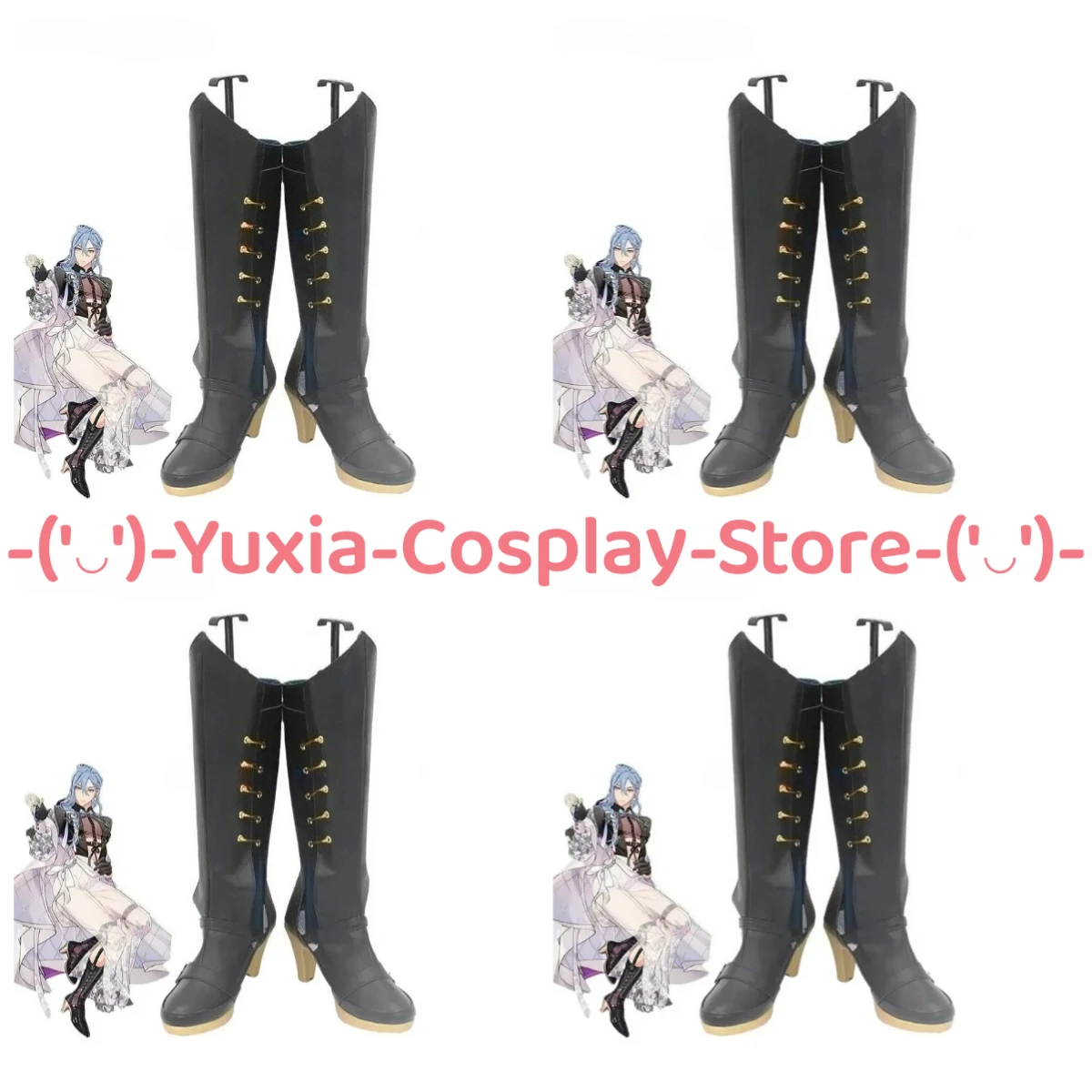 

Юксиакосплей! Nu Carnival Edmond Обувь для косплея Аниме Игровой персонаж Опора Сапоги из искусственной кожи Хэллоуин Карнавальный костюм для вечеринки