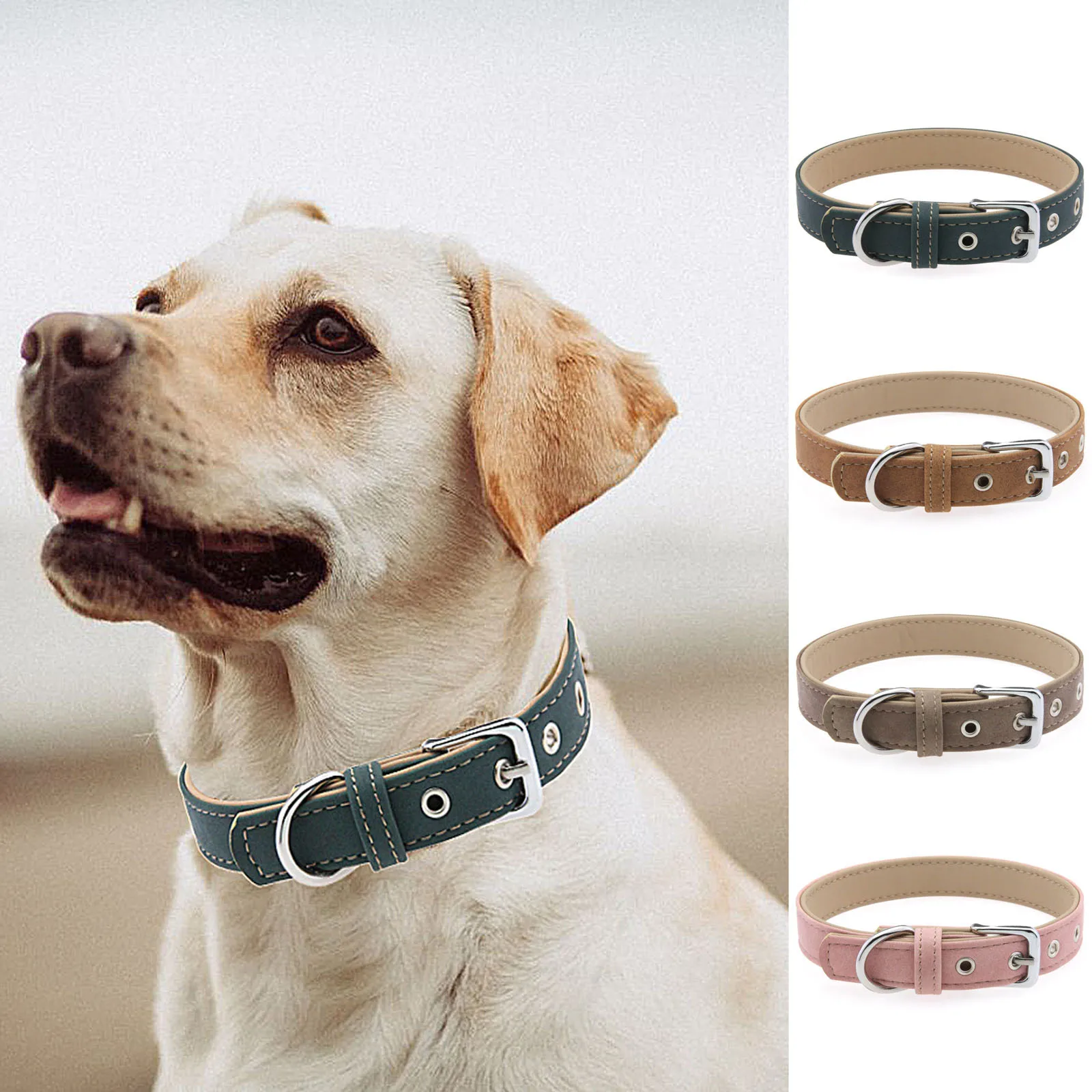 Vintage Haustier-Halsband Langlebiges Hundehalsband & Leinenset Verstellbarer Katzenhalsring Modisches Haustierzubehör für Kleine Mittlere Große Hunde