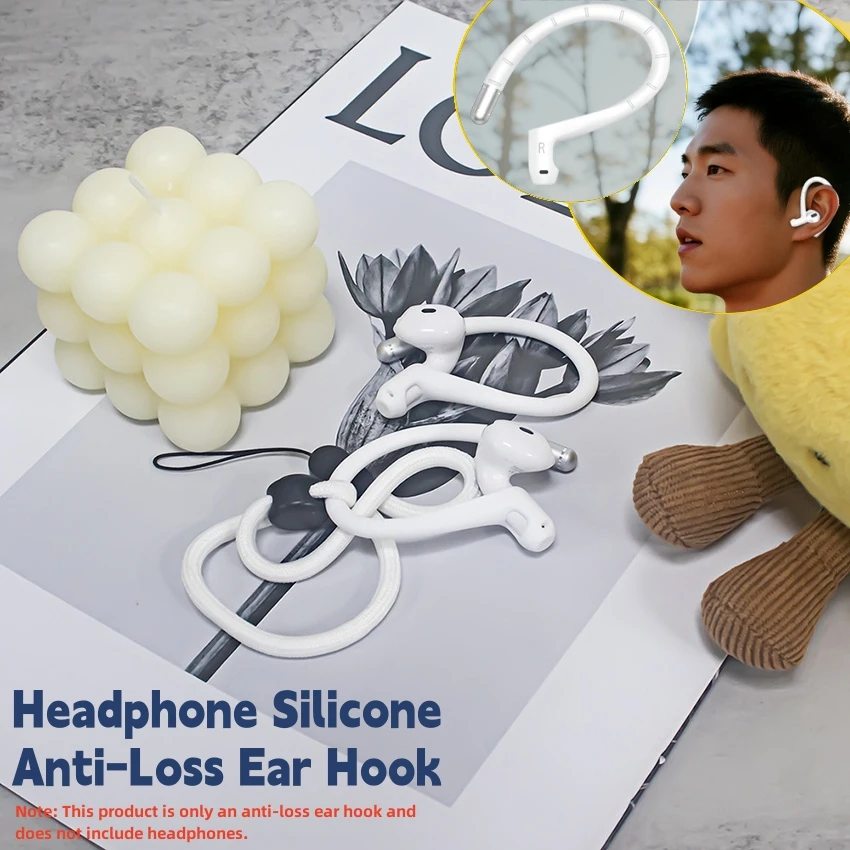 

For AirPods Pro 2/Pro/1/2/3/4 Headphone Silicone Anti-Loss Ear Hook Earphone Accessories
