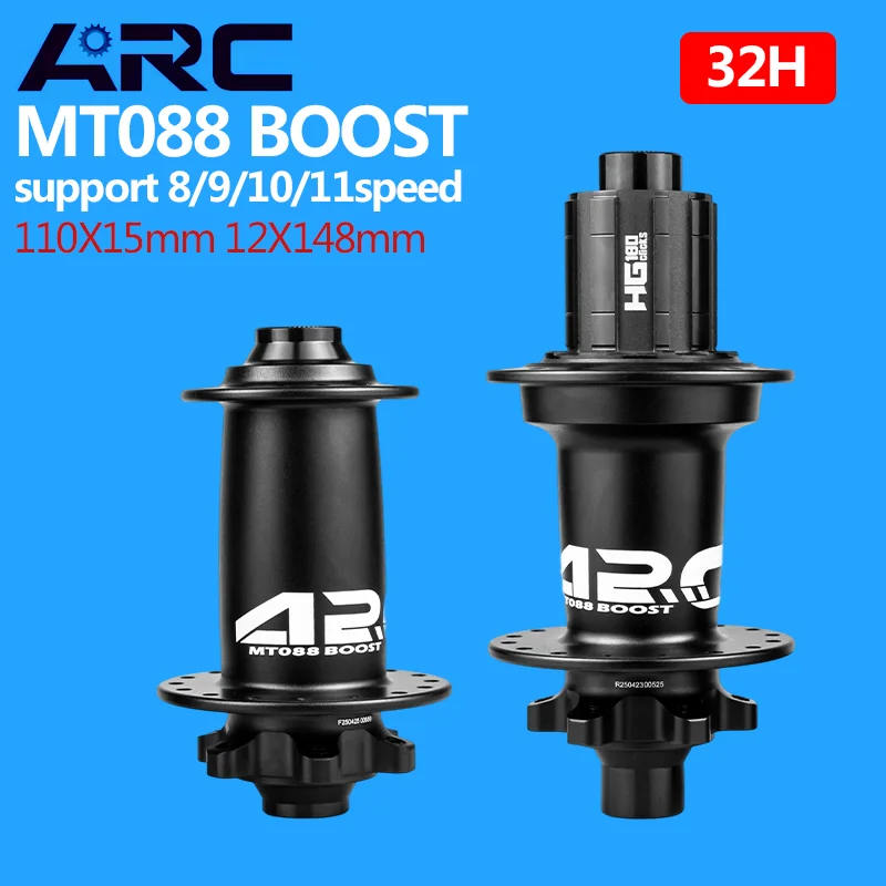 

ARC MT088 Boost 32 Hole MTB Rear Hub 12x148 Mtb Bicycle Hub Front 15x110 Rear 12x148mm Noisy Cube Bike Hub for HG MS XD 8-12V