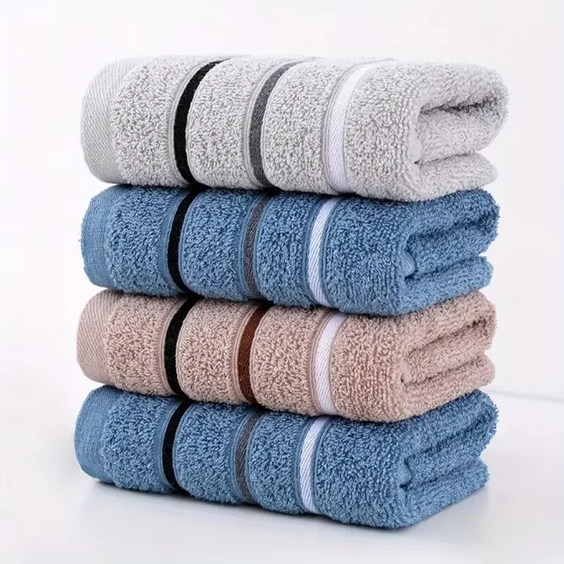 1Pc 33x73cm Pure Cotton Towel Absorbent Quick-Dry Washcloth Soft and Skin-friendly Face Towels for Home Bathroom shower