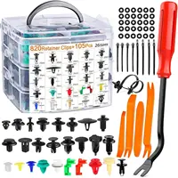 Juego de 925 Clips de ajuste de coche con herramientas de extracción, remaches de carrocería, sujetadores, Clips de retención para guardabarros de puerta de parachoques, Kit de remaches de plástico para coche