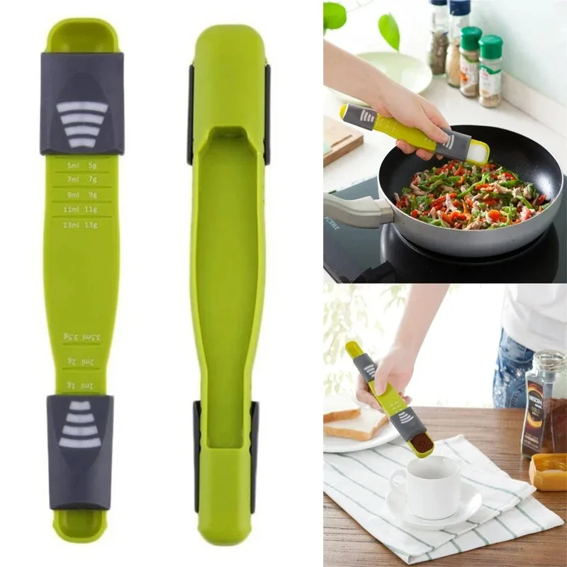 

Scale Measuring Spoon Baking Adjustable Scale Measuring Spoon Plastic Milk Powder Quantitative Spoon Baking Kitchen Tools