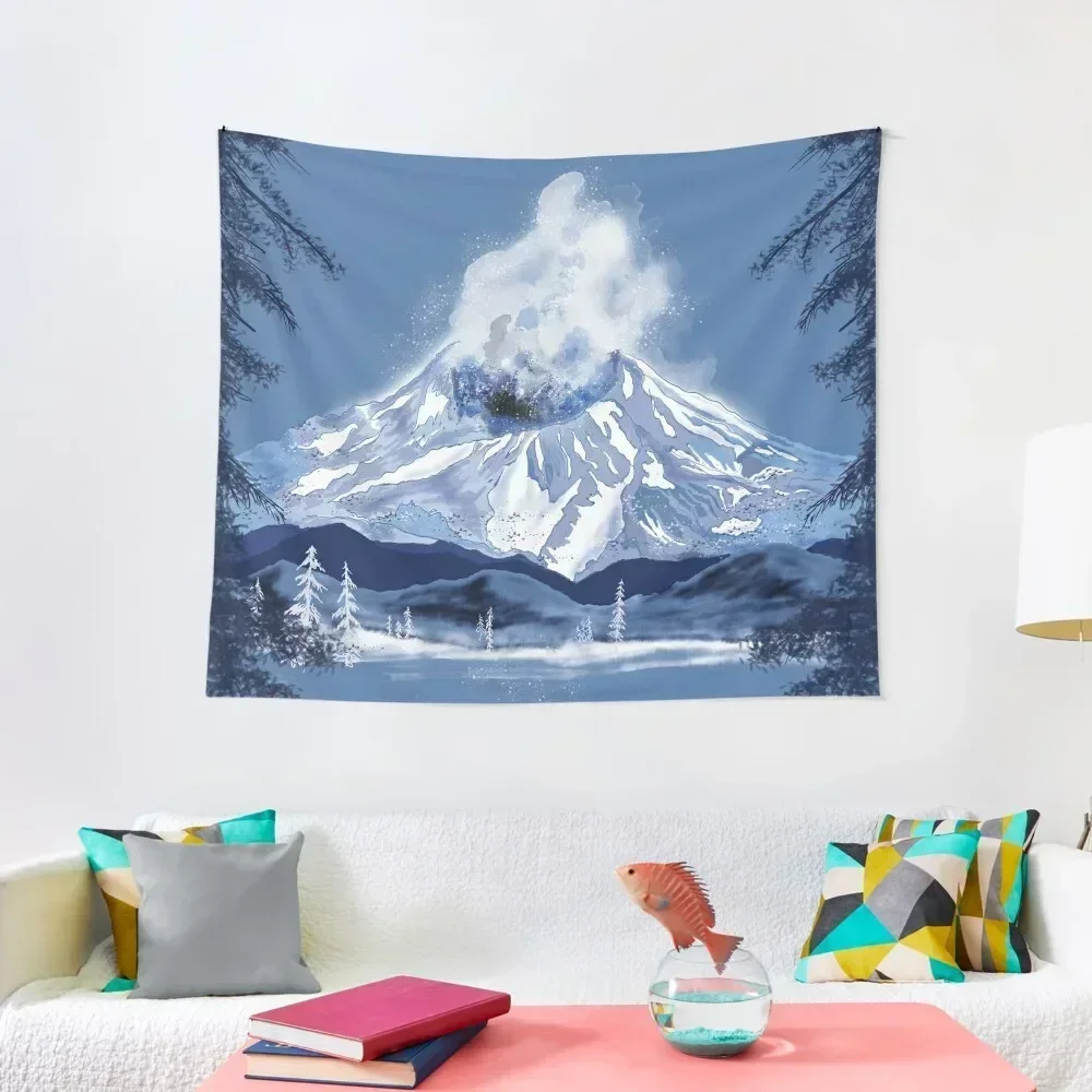 volcano...Mount Saint Helens Washington State USA Tapestry Wall Decorations Decor For Bedroom Home And Comfort Decor Tapestry