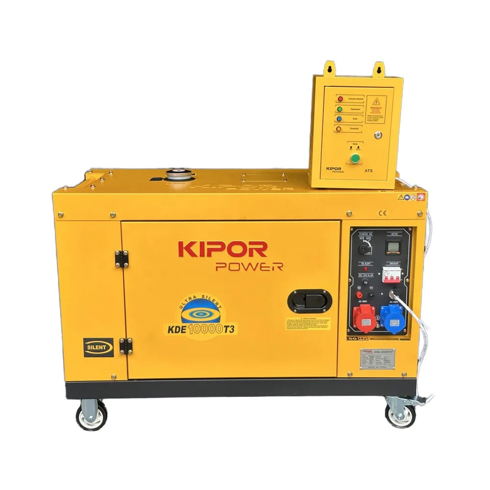 

KIPOR POWER High Quality 8KW Silent Generator with ATS Auto/Remote Start 8KW Rated Power 50/60Hz Three Phase