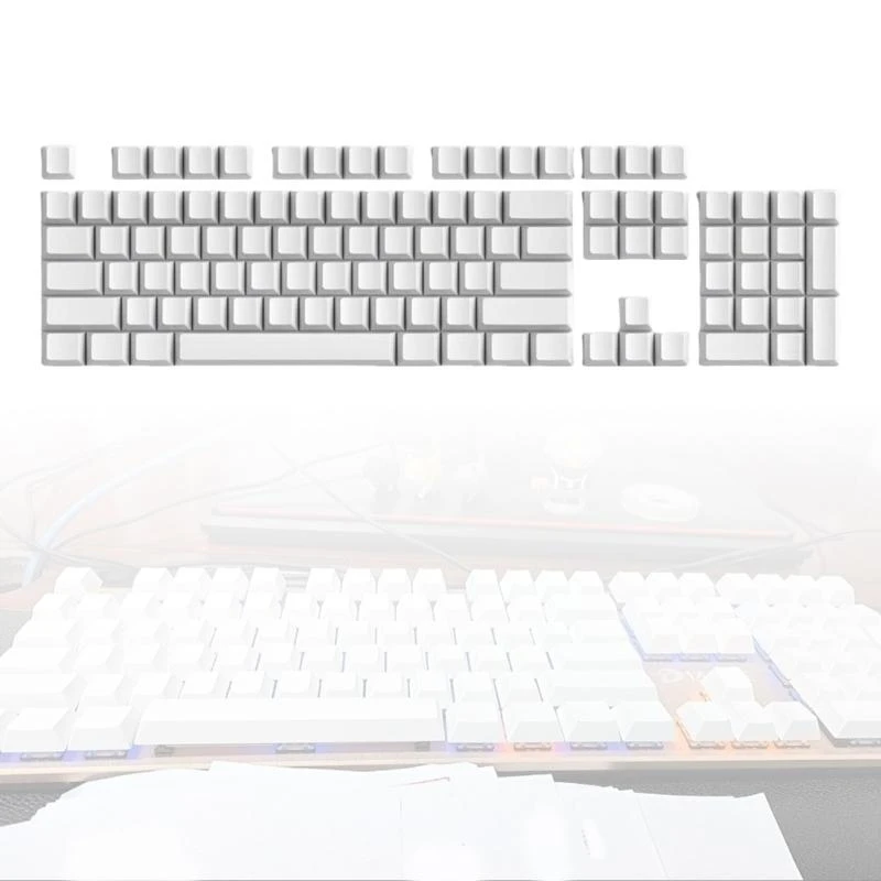104pieces PBT Blankschlüsselkap Originalprofil Gaming KeyCap DIY -Taste Taste KeyCap