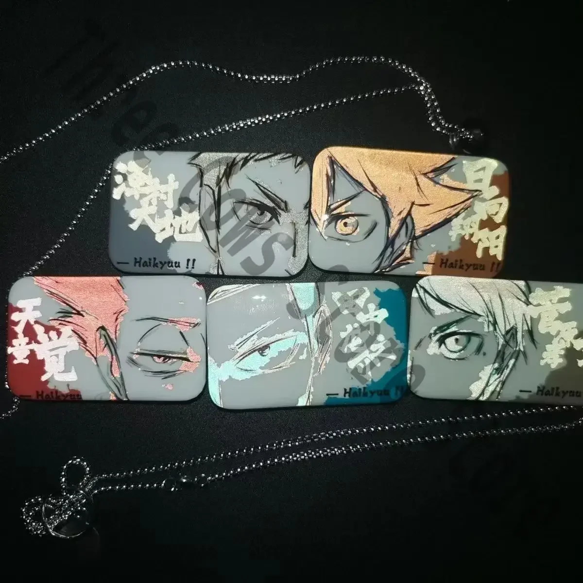 

Anime Haikyuu!! Shoyo Hinata Daichi Sawamura sugawara koushi Ryunosuke Tanaka tendou satori Cosplay Eye badge tinplate Brooch