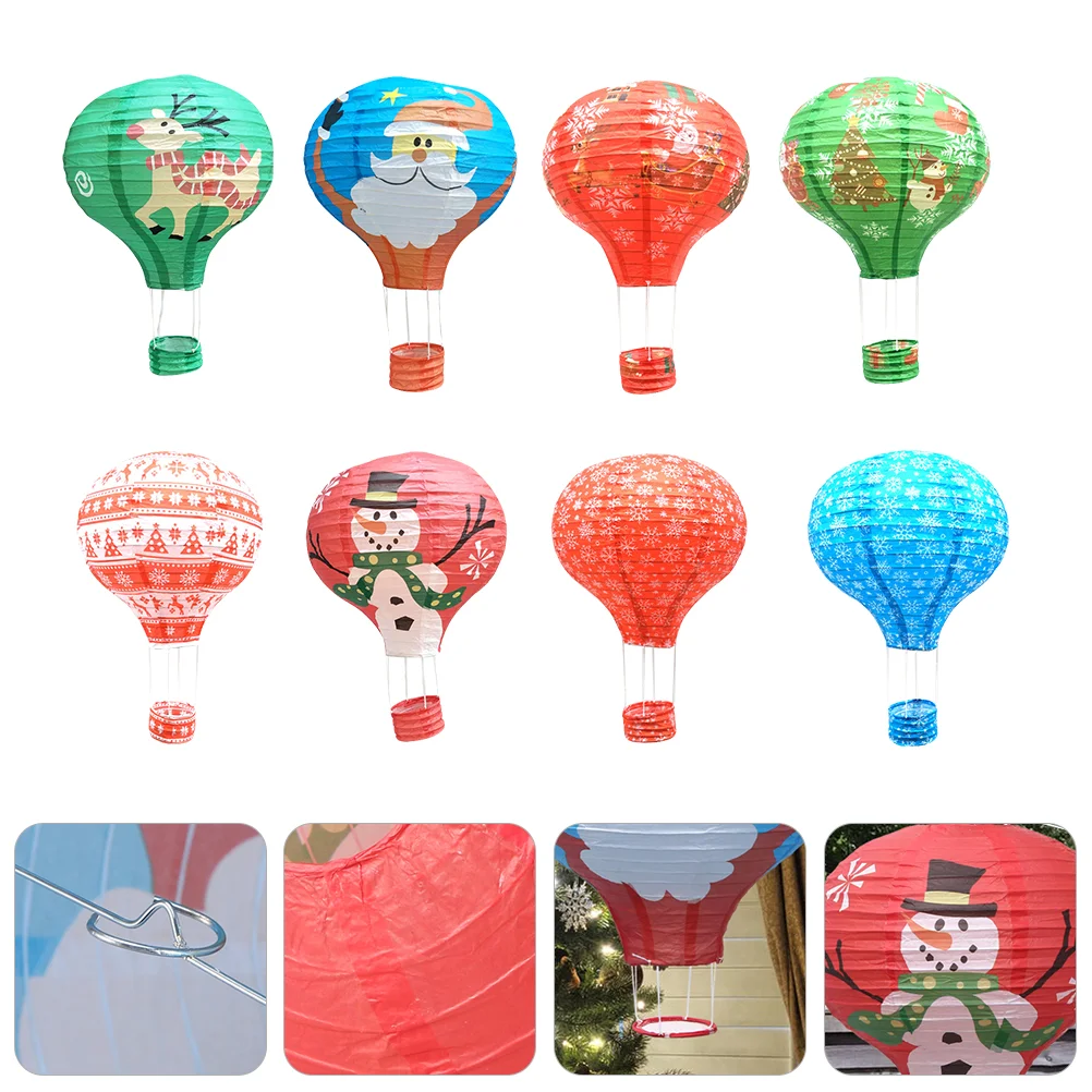 8 Pcs Christmas Pendant Decorations Decorative Creative Decorate Party