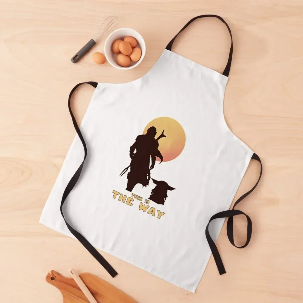 

This is The Way Apron women's work New year's Korean Apron