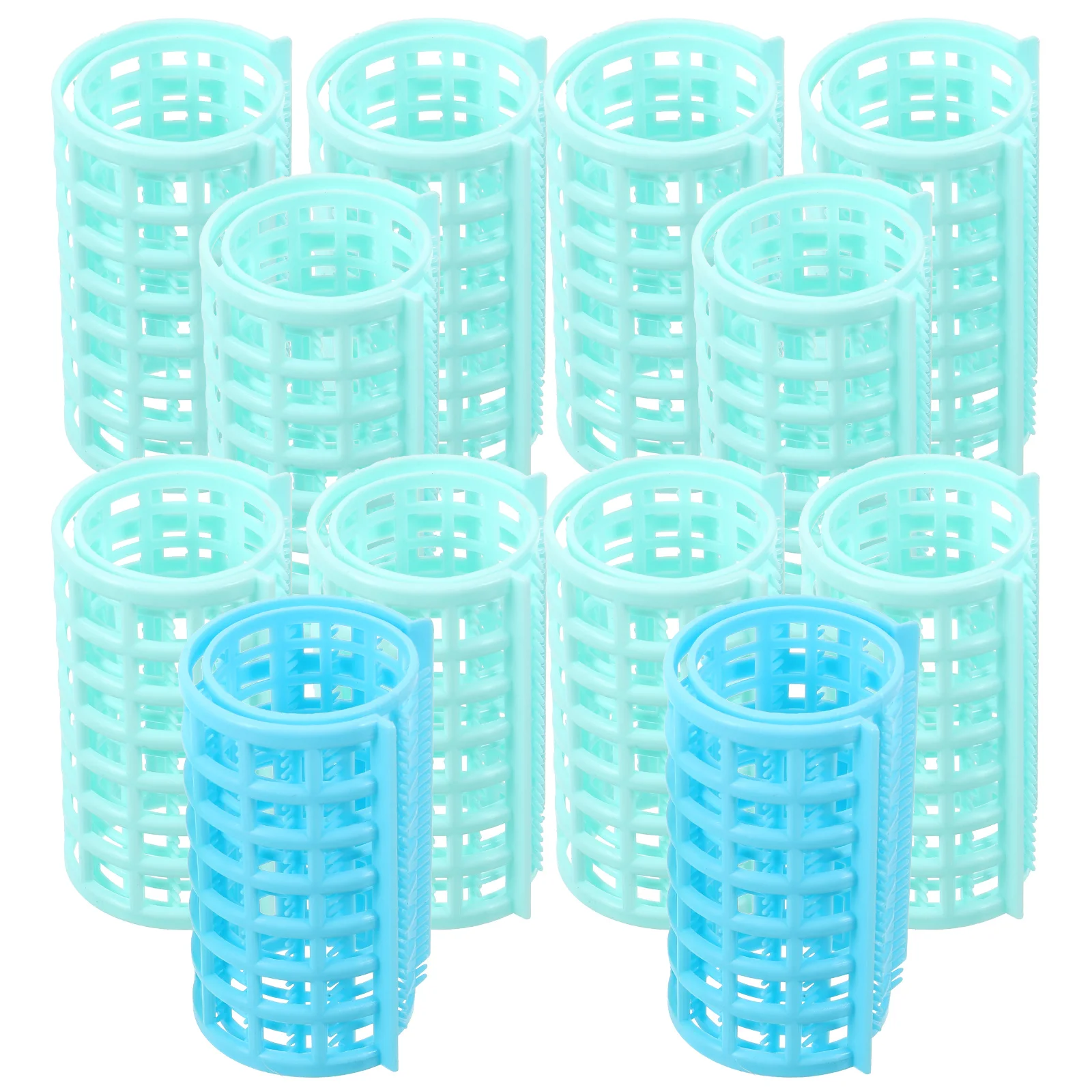 

12pcs Hair Curlers Abs Lightweight Portable Salon Hairdressing Tool Easy Use Long Short Hair Physical Curly Non-Damaging Styling