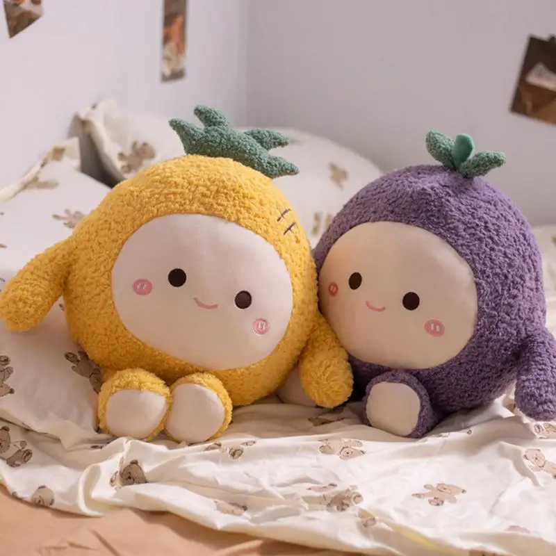 

Squishy Plush Toy Cartoon soft Stuffed Doll Kawaii Food Shaped Fruit Series Hugging Soothing Pillow Toys for Girls Boys Kids