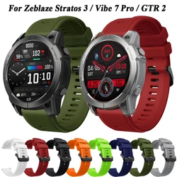 Strap For Zeblaze Vibe 7 Pro /Zeblaze Stratos 2 3 Watch Band Bracelet Correa 22mm Sports Silicone Wristband Accessories