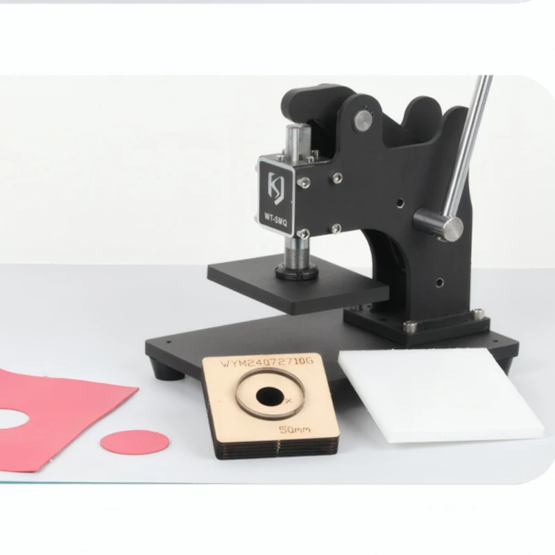 Instrukcja obsługi maszyny do wycinania skóry WT-SMQ, maszyna do wycinania skóry, maszyna do tłoczenia skóry, ręczne narzędzie do wycinania.