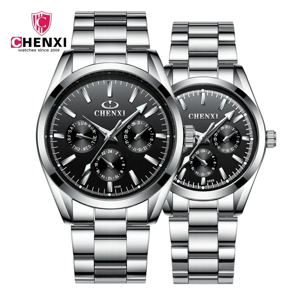 Chenxi 006B Hot Selling Men\'s Quartz Couple Sports Watch Clock Women Watches Man Relogios Feminino  Mens Watches