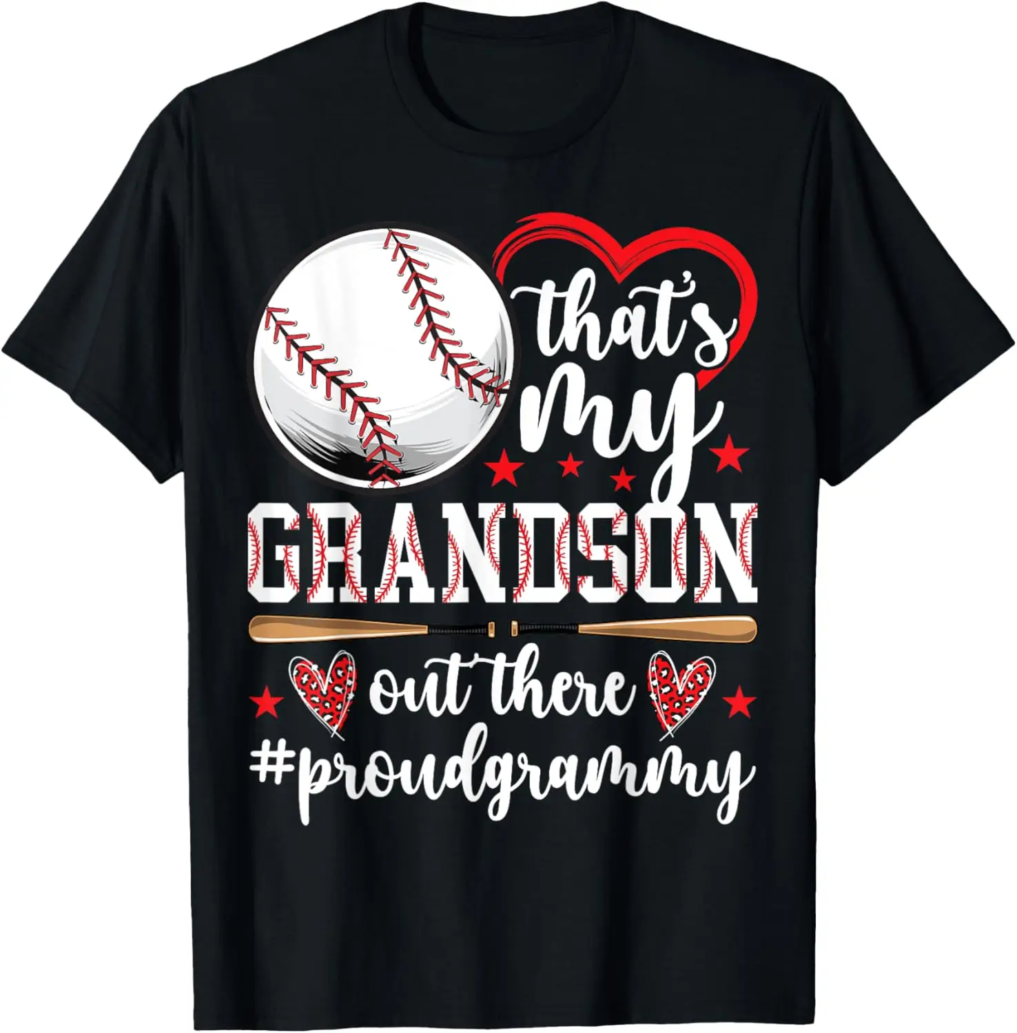 That's My Grandson Baseball Grammy Of A Baseball Player T-Shirt