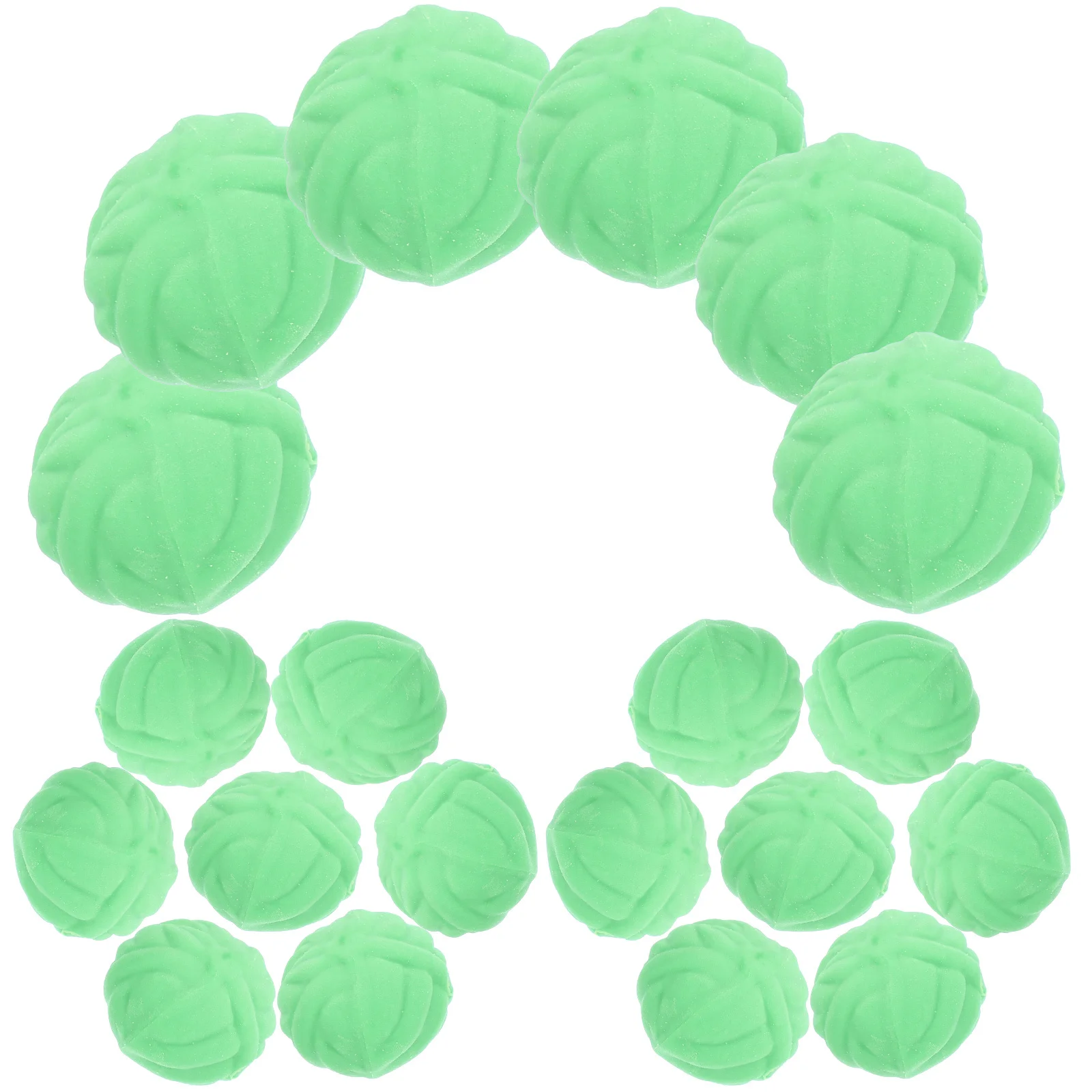 ยางลบกะหล่ำปลี 20 ชิ้น ทำจาก TPR รูปทรงผัก พกพาสะดวก ยางลบขนาดเล็กสำหรับวาดภาพและเขียนในโรงเรียน อุปกรณ์เสริมการเขียนน่ารัก