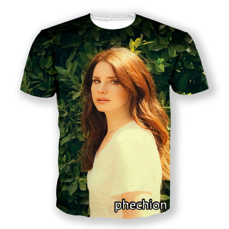 

phechion New Fashion Men/Women Lana Del Rey 3D Printed Short Sleeve T-Shirt Casual T Shirt Sport Hip Hop Summer Tops L64