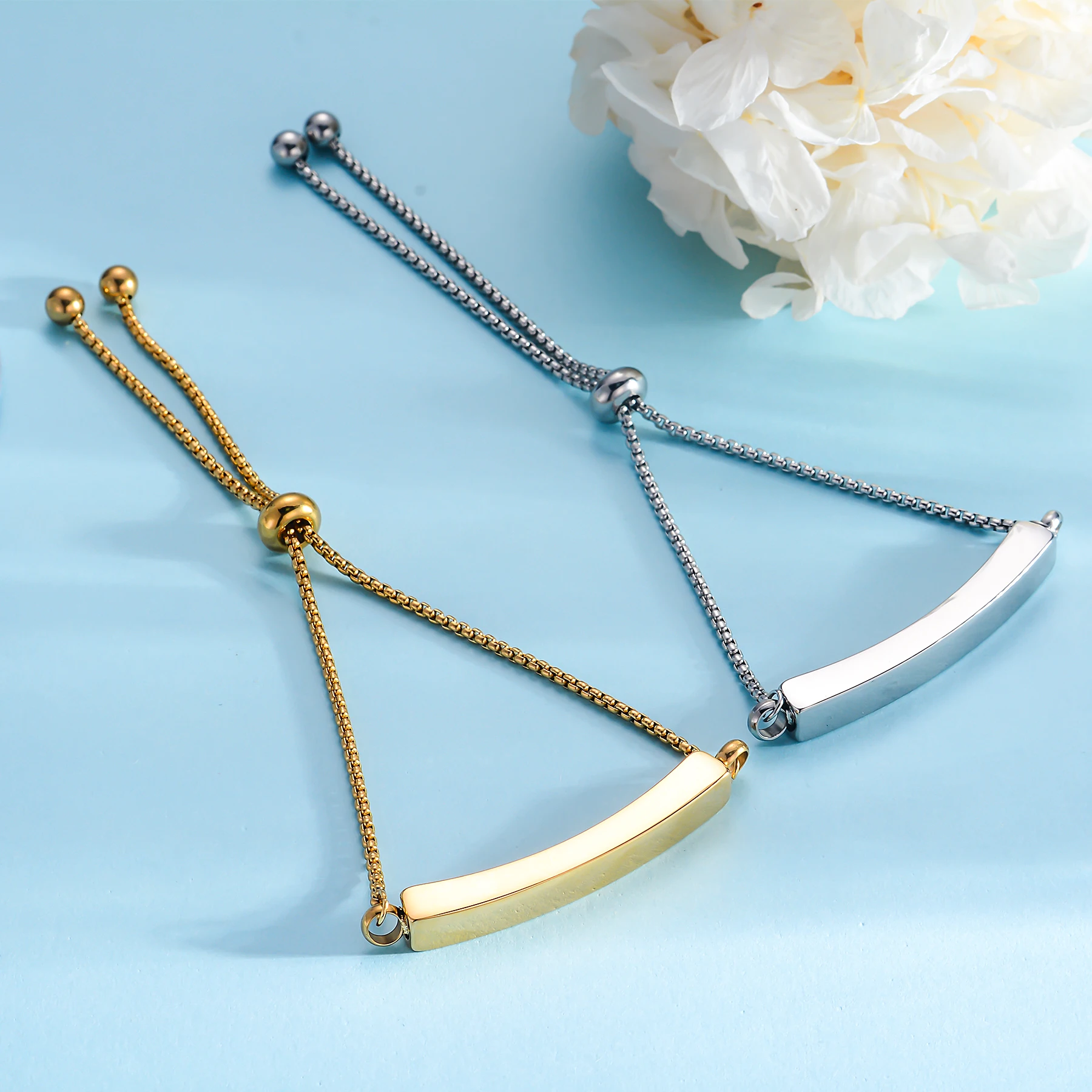 Asche-Armband aus Edelstahl, Urnen-Armreif für Damen und Herren, Gedenk-Armband für Asche, verstellbar, inklusive Befüllungsset – Detail 5