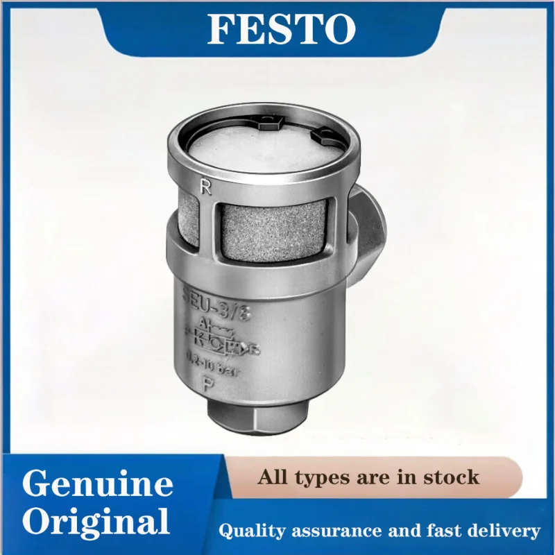 FESTO SE-serie kleppen 6755-SEU-3/8 Echte originele sneluitlaatkleppen G3/8 standaard gasinterface Uitgerust met geluiddemper