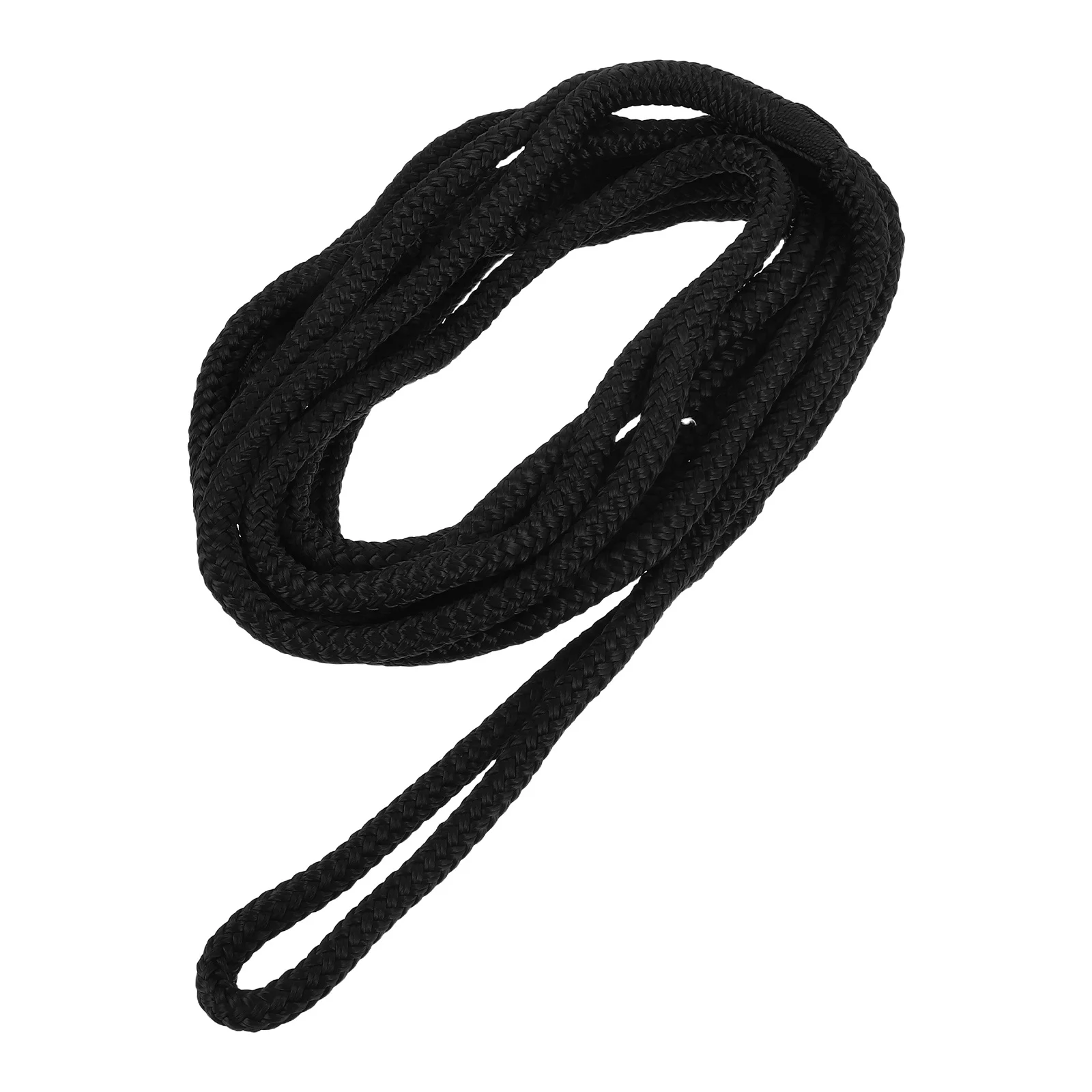 

Braided Nylon Dock Lines 38x15ft Boat Dock Lines Marine Mooring Rope Yacht Berthing Heavy-Duty Docking Rope Black