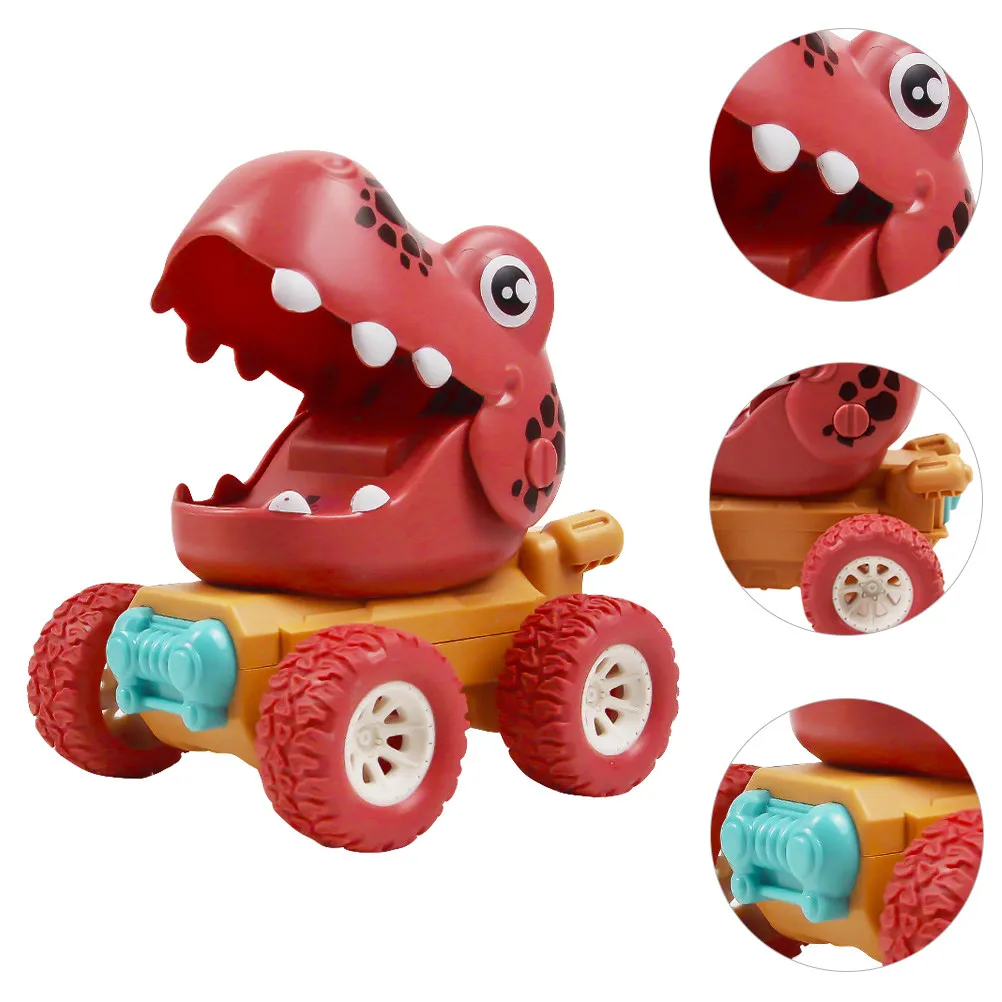 

1Pcs Dinosaur Pull Back Car Friction Powered Vehicle Kids Interactive Educational Fun Perfect Party Celebration Gift