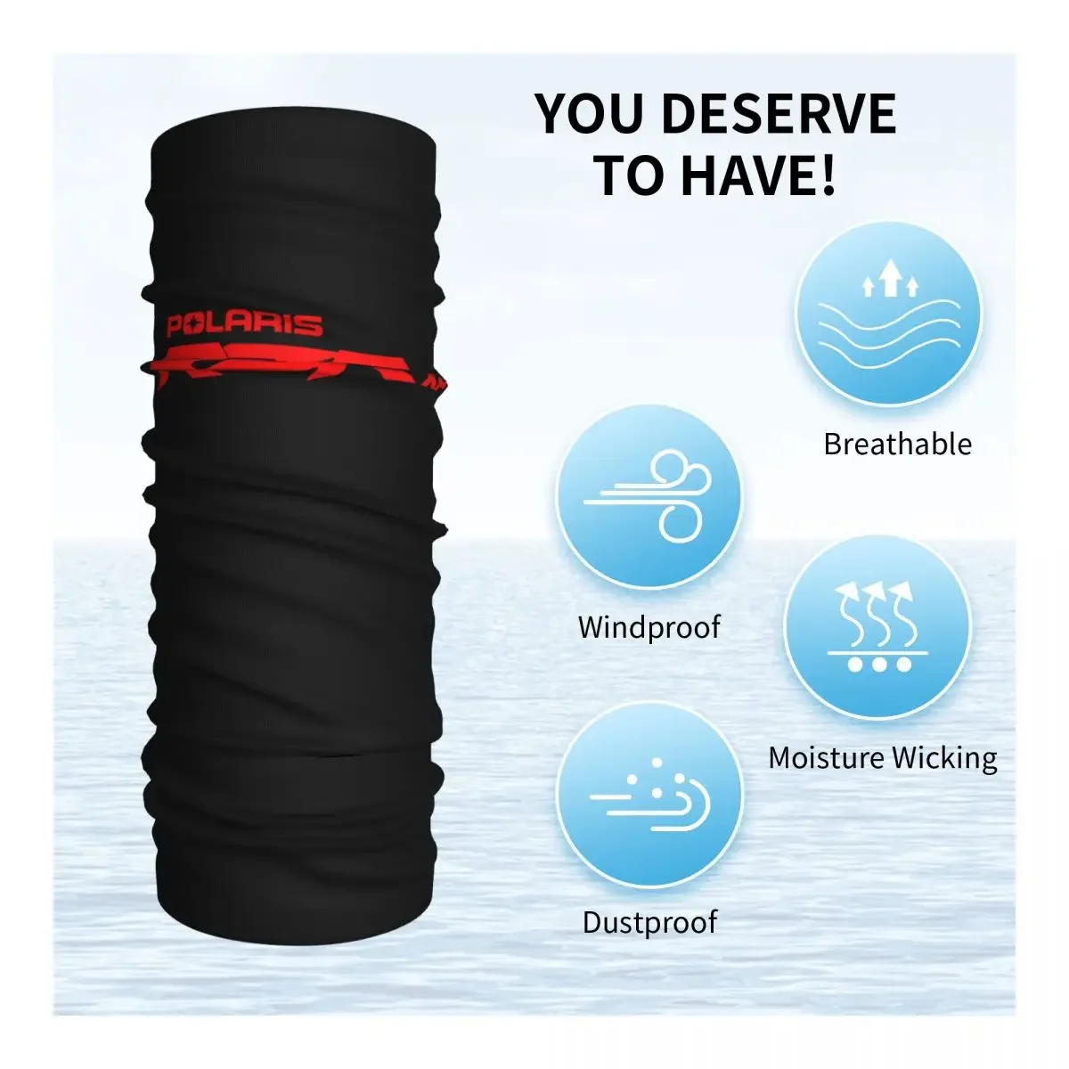 ผ้าพันคอโพลาริส Rzr 800 850 1000 570 Sportsman Xp ลายโลโก้ ใช้เป็นผ้าปิดหน้า ผ้าคลุมศีรษะ ผ้าพันคอ อุปกรณ์กันหนาว สำหรับตกปลา ฤดูร้อน