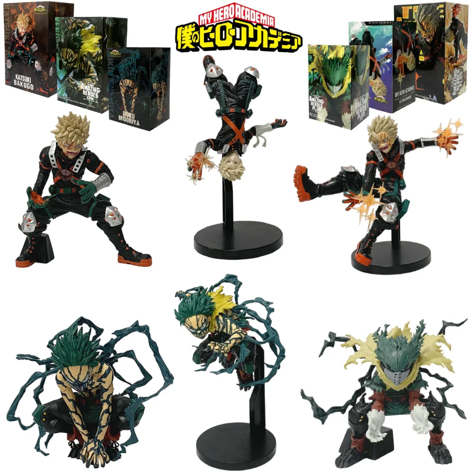 My Hero Academia Anime-Figur |   Bakugou Katsuki & Dark Deku Izuku Midoriya Actionfigur PVC Sammlermodell Spielzeug für Fans Geschenk