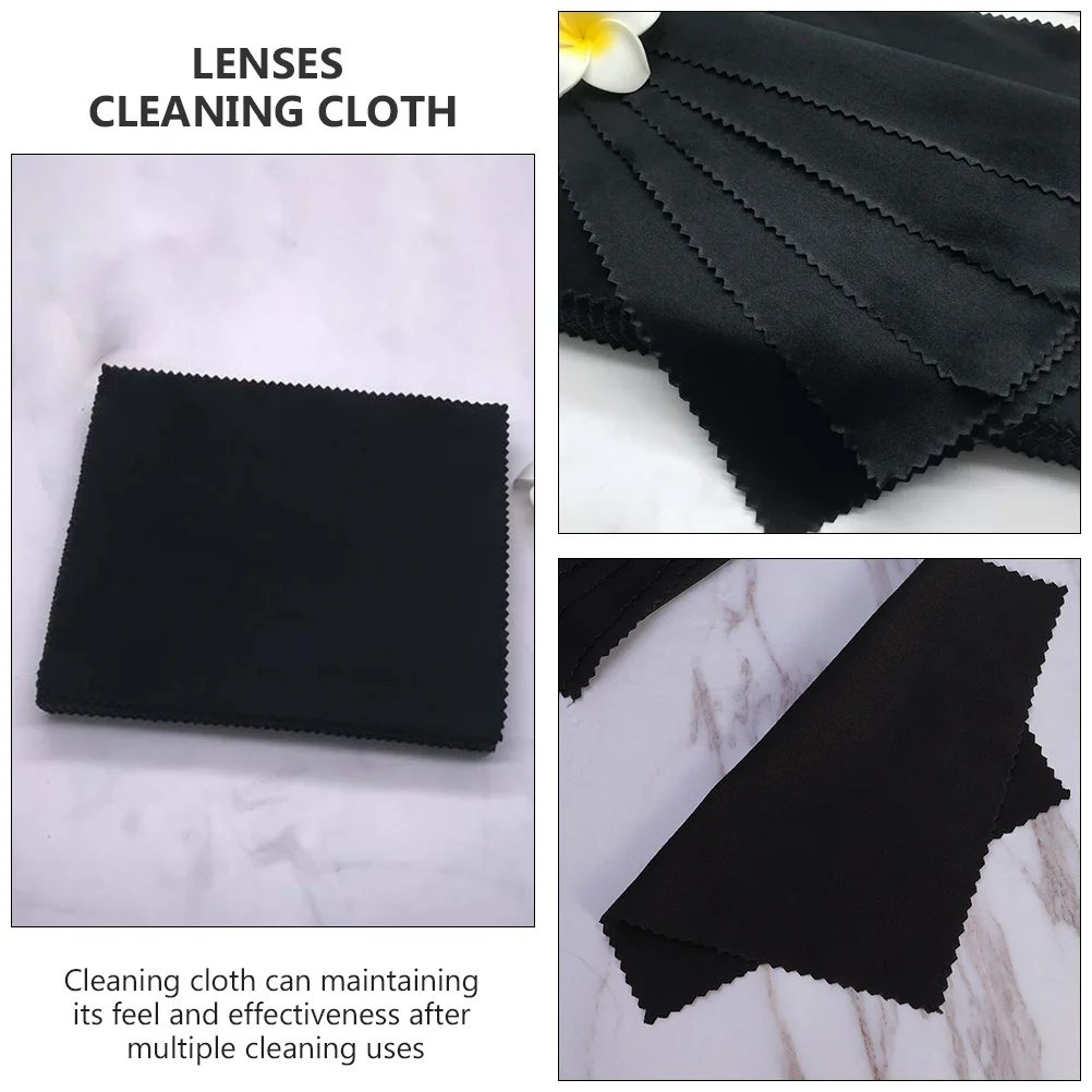 

50 Pcs Wipe Cloth Glasses Cloths Wiping Cleaning Eyeglasses Microfiber Jewelry Lenses