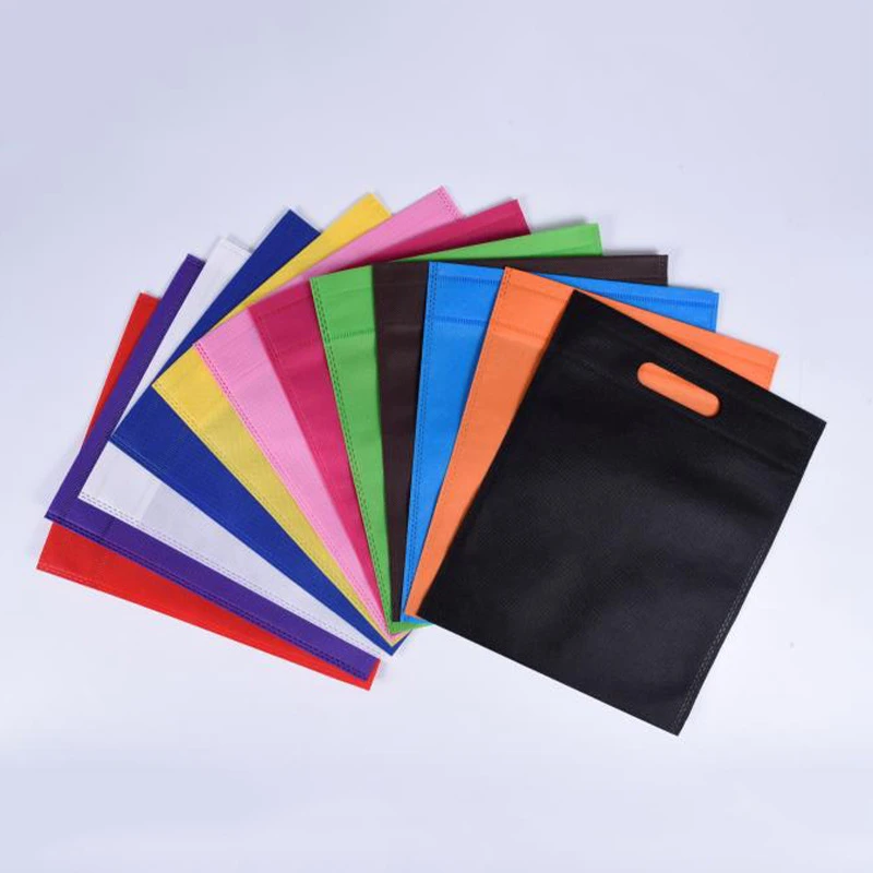 20/50pcs Reusable Non Woven Shopping Bag For Clothes Packaging Small Wholesale Businesses Customizable LOGO Cloth Fabric Bag