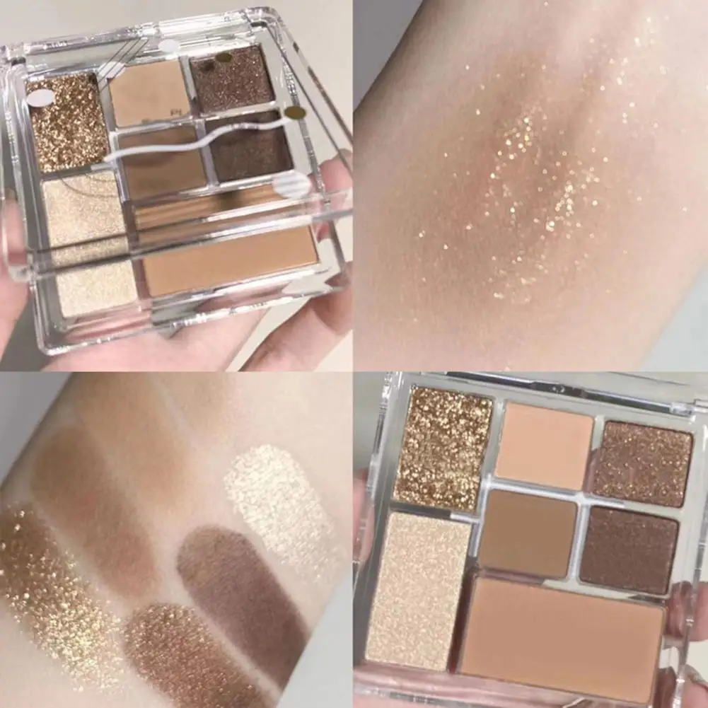 Nuttig Shiny Parelmoer Glitter Pailletten Eyeshadow Palette Make-Up Oogschaduw Delicate Jurk Up