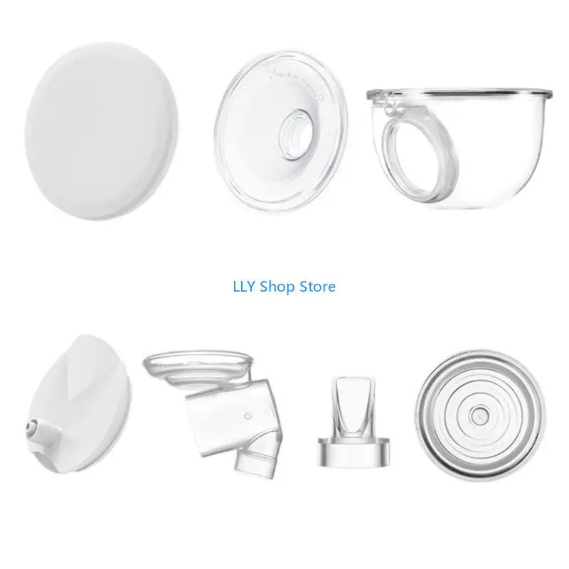 T8UD 7 قطعة ملحقات مضخة الثدي المرفقة مجموعة غطاء غبار لمضخة الثدي الكهربائية S12 تحسين تجربة الضخ #3