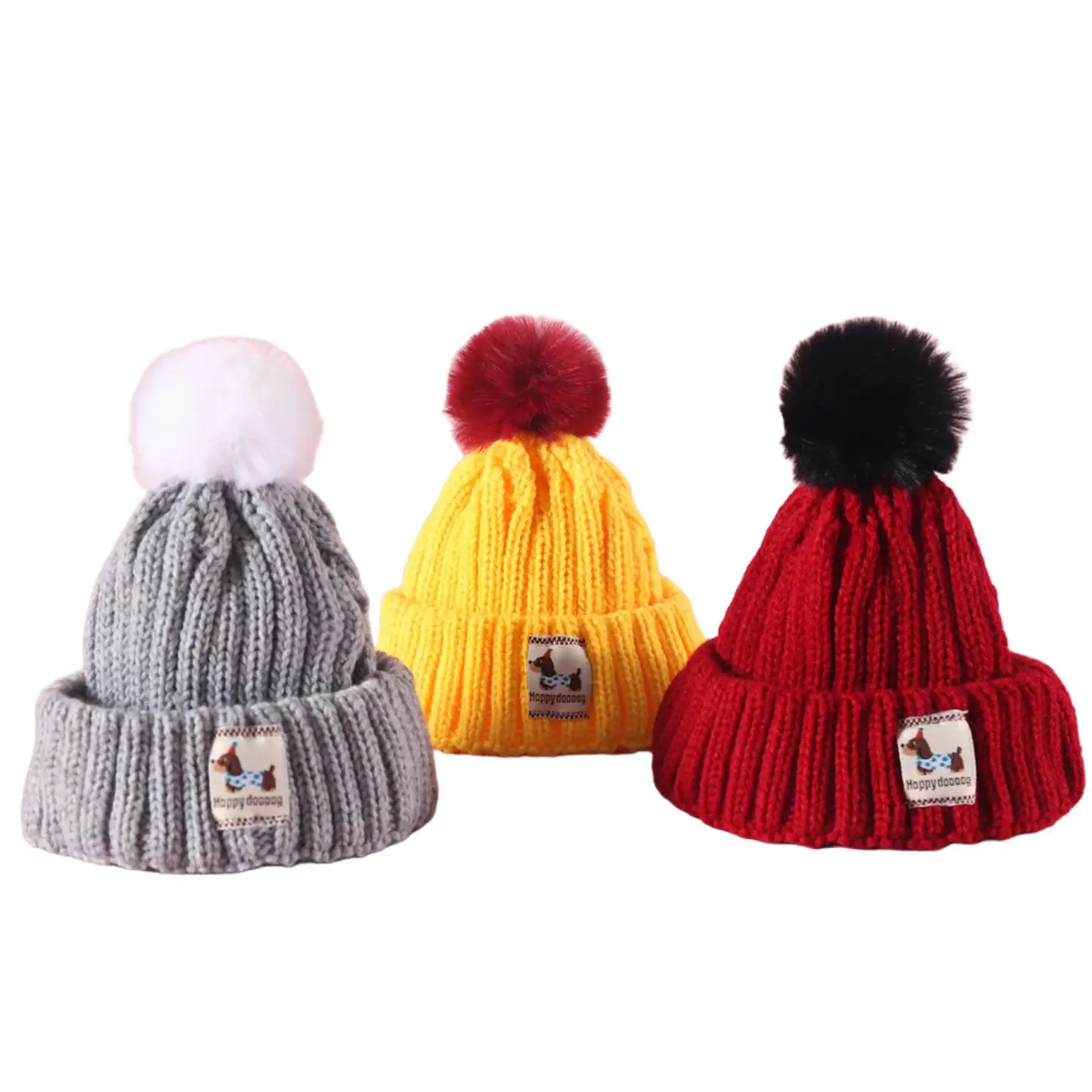 

Pet Knitted Wool Hat for Sphynx,Shorthair,Hairless Cats,Puppies,and Medium Dogs - Warm Winter Ear-Exposing Hood