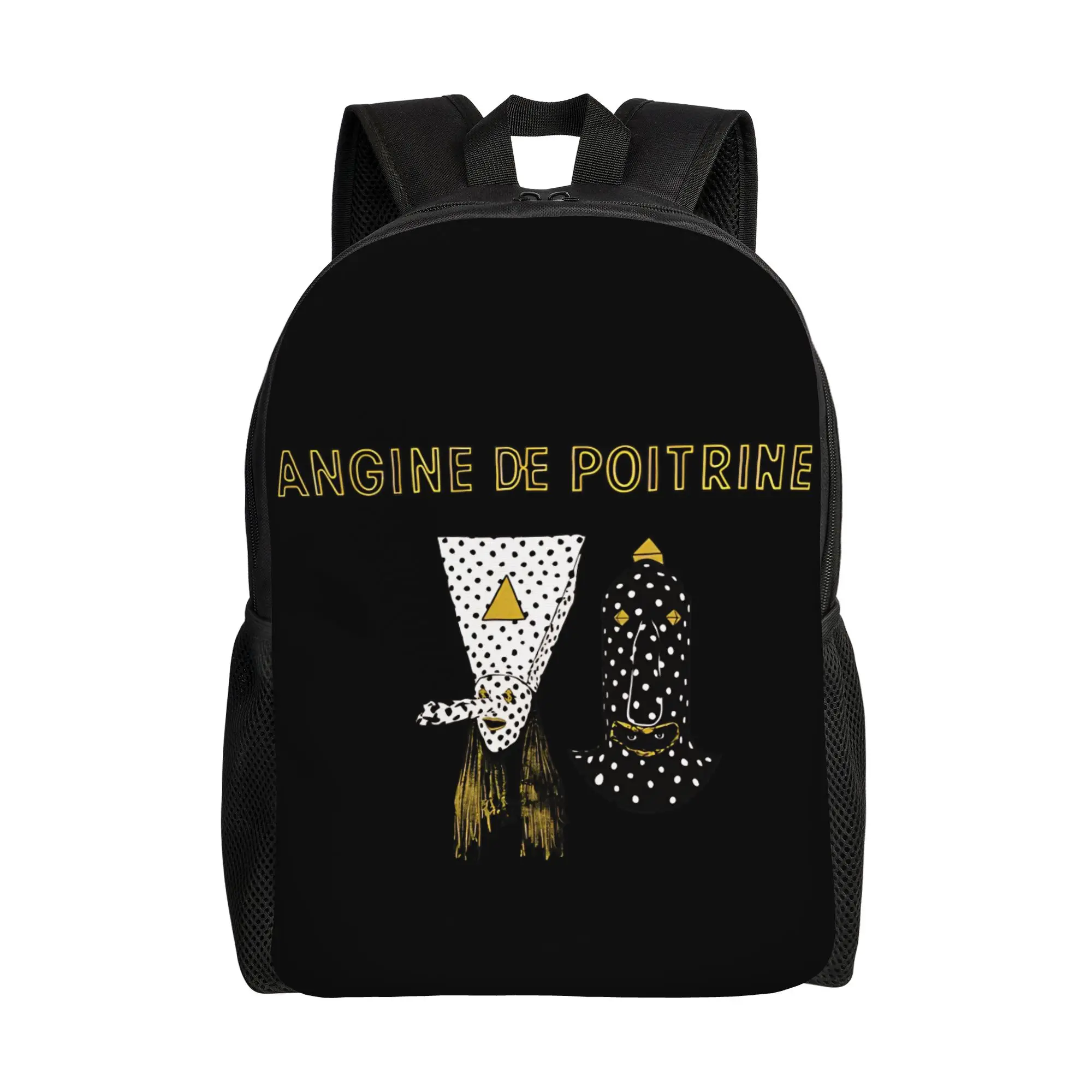 

Angine De Poitrine Jazz Backpack for Men Women Fashion High School Hiking Travel Daypack Laptop Shoulder Bag Gift