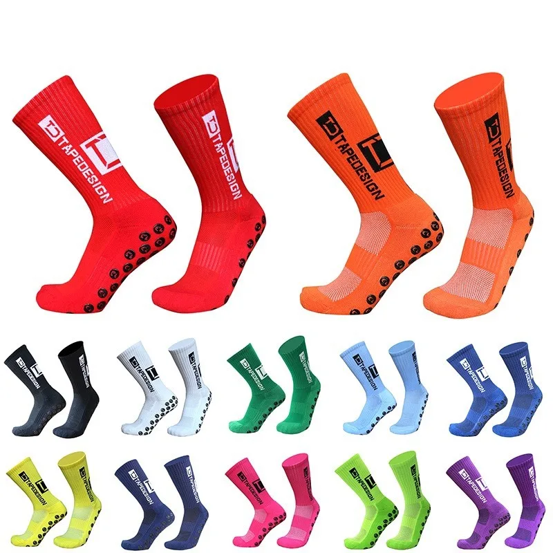 2024 Men Anti-Slip Football Socks High Quality Soft Breathable Thickened Sports Socks Running Cycling Hiking Women Soccer Socks