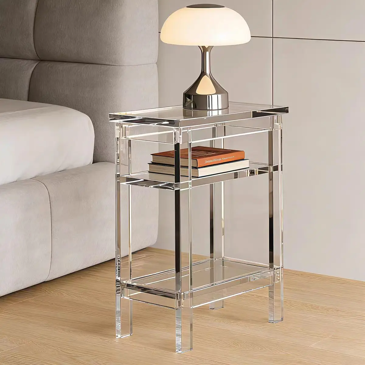 vw-Modern Multicolor Acrylic Customized 3-Drawer Nightstand Storage Cabinet for Bedroom Hotel Home Bar & Living Room~