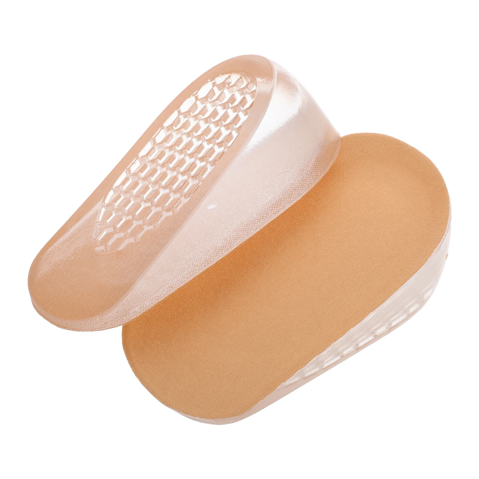 

1Pair Height Increase Insoles Elastic Soft Silicone Heel Lift Inserts Invisible Height Boosters for Shoes Unisex Comfort Shoe