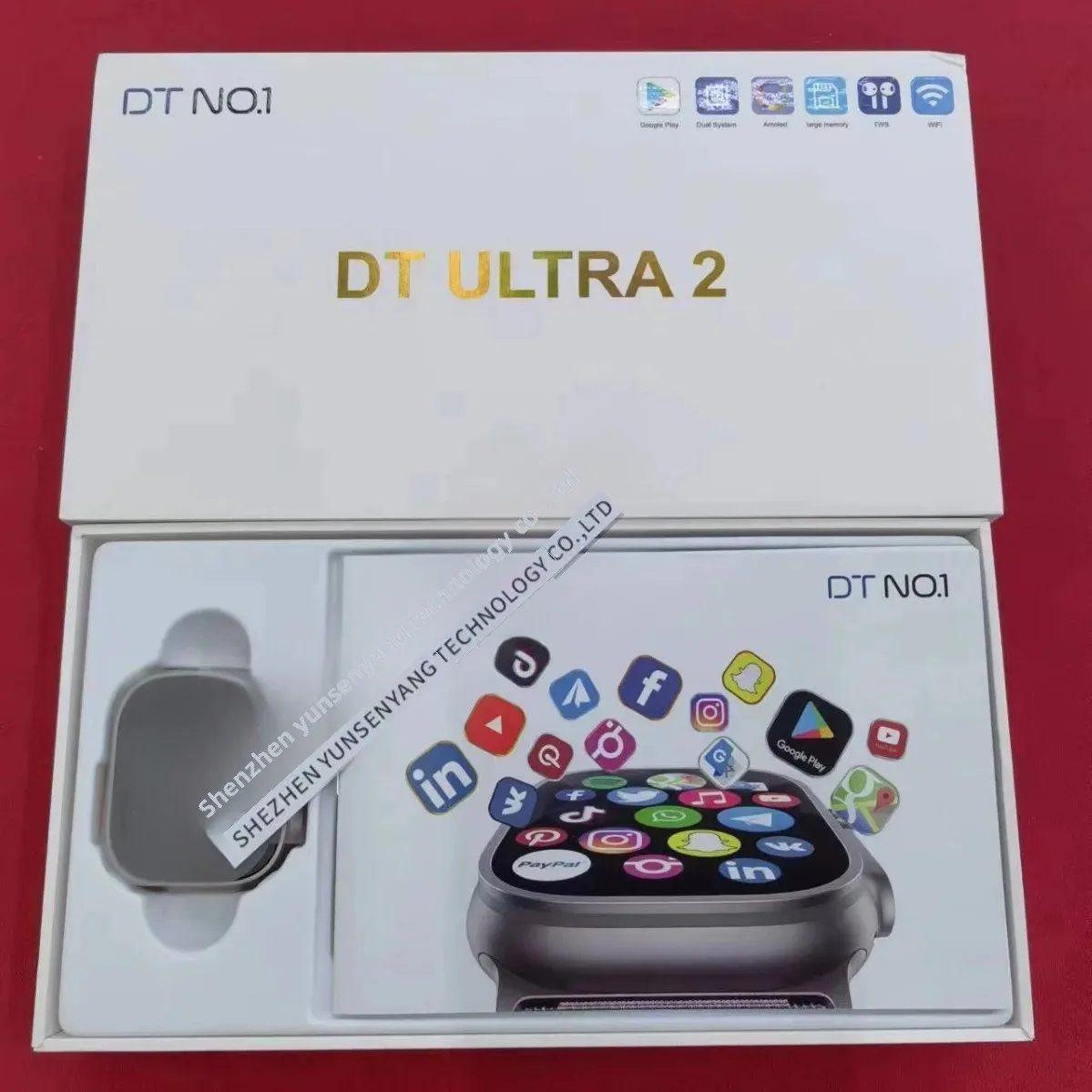 New Ultra Double System DT Ultra2 Eating Chicken WiFi Douyin Multifunctional Chat Sky Blue Bluetooth Smart Watch